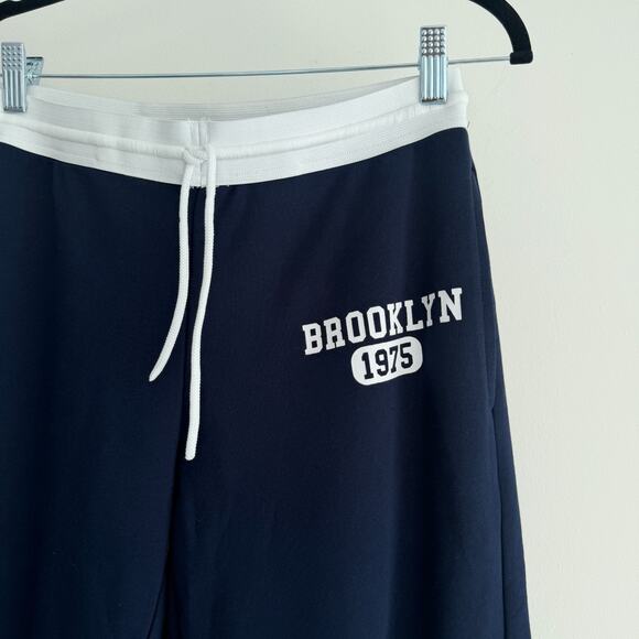 Edikted Brookie Sweatpants Womens Small Navy Brooklyn Straight Leg Low Rise NWT - Picture 7 of 12